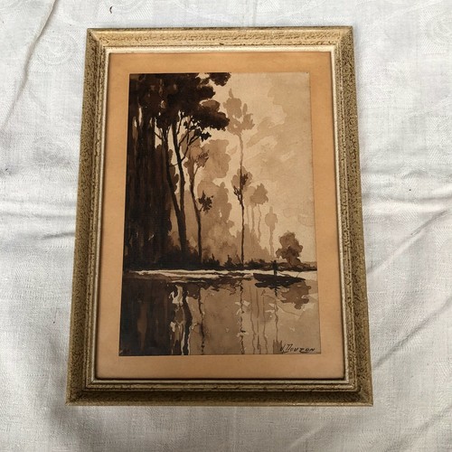 Aquarelle lavis encre par - lavis,