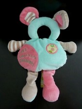 *. DOUDOU ET COMPAGNIE LES BOUILLES LES SOURIS DANSENT VERT BLEU ROSE GRIS NEUF*