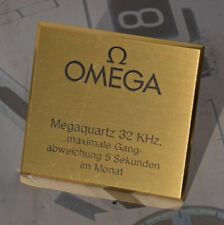 Rare Plaque D'Époque pour Vitrine Briquet Limiter Montre OMEGA Megaquartz 32