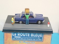 -1/43-ALTAYA-LA ROUTE BLEUE-no1-PEUGEOT 404 le grand depart-