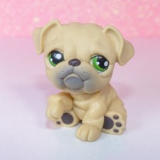 authentic littlest LPS petshop 607 chien dog bouledogue bulldog pet shop