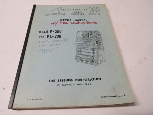 Seeburg service manual model - seeburg,