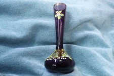 Vase violet peint à la main