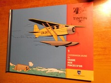 EN AVION AVEC TINTIN N°1 L'HYDRAVION JAUNE du CRABE AUX PINCES D OR  MOULINSART