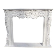 Cheminée baroque en marbre