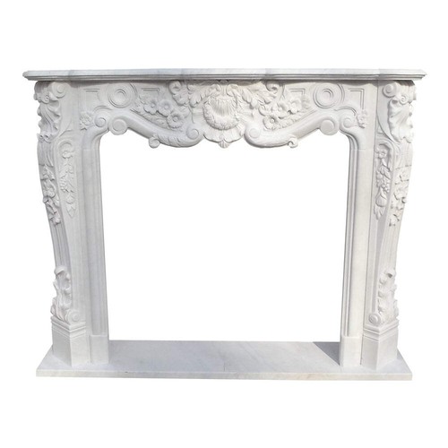 Cheminée baroque marbre - baroque,