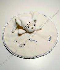Doudou Plat Rond Ours Blanc