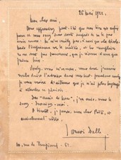 LETTRE AUTOGRAPHE DE HENRI