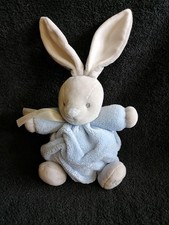 Doudou peluche lapin patapouf gris bleu tendresse l Kaloo  état neuf