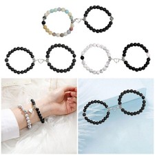 1 paire aimant en forme de coeur Attirant Bracelet pour Sœurs Bijoux Durable