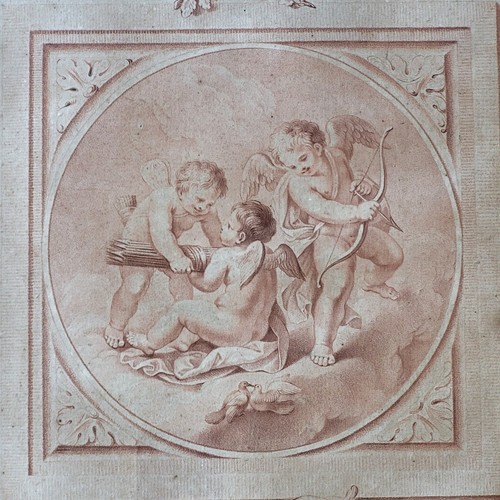 Gravure sanguine putti - gravure,