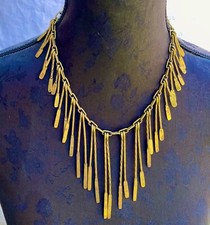 COLLIER  de MICHEL BUFFET EN BRONZE - ART DÉCO ETHNIQUE  VINTAGE N°4AB