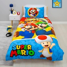 Nintendo Super Mario Simple Housse Couette Set Taie D'Oreiller Enfants Diviseur