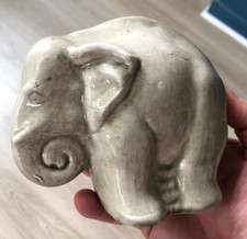 Tirelire en céramique faïence ORCHIES France éléphant Art Déco