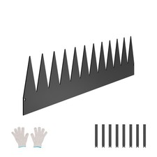 Uimoso Bordure de jardin en acier robuste, résistante à la rouille, 6 pièces