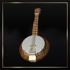 Wooden banjo ukulele replica
