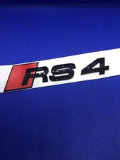 RS4 Noir Brillant badge emblème Edition autocollant Hayon Arrière Logo