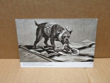 PATRIOTIQUE GUERRE 1914-18 carte illustrée bouledogue anglais drapeau allemand