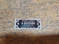 NOS Plaque aluminium cadre