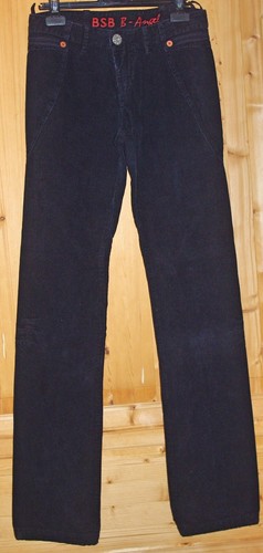 Jean velours noir taille basse