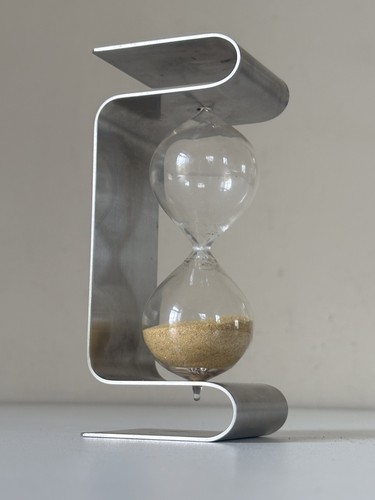 Sablier inox vintage - inox, annees