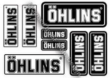 OHLINS Fork Shock Stickers Set