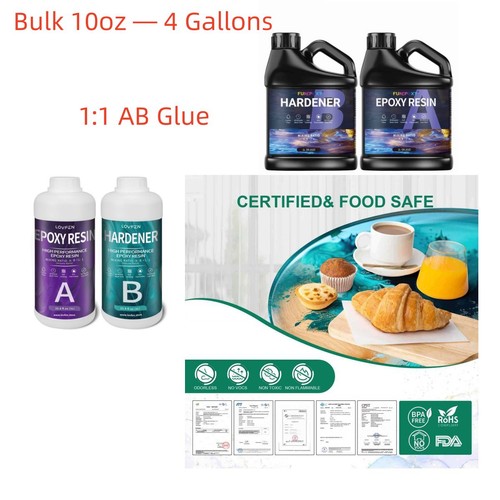 Clear epoxy resin - clear, 10oz