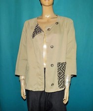 veste paletot Ottod'Ame en coton beige taille 38 EUR