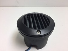 Luminaire borne rond noir d'encastrement exterieur IP 54 HYDROSTEP 20w 12v G4