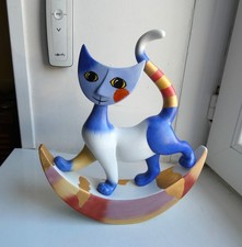 Rosina Wachtmeister Goebel Céramique Figurine Chat Cat Giuseppe.  H: 20,5cm.