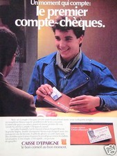 PUBLICITÉ CAISSE D'EPARGNE UN MOMENT QUI COMPTE LE PREMIER COMPTE CHÈQUES