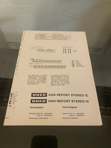 Uher 4200 4400 stereo - uher,