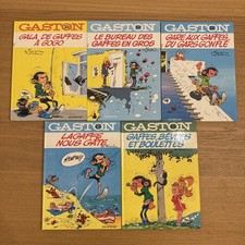 Lot 5 BD Gaston Lagaffe - Tome
