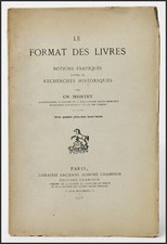 LE FORMAT DES LIVRES - Notions
