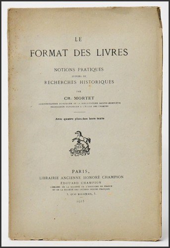 Format des livres notions - des,