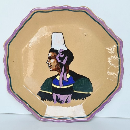 Assiette faïence femme - assiette,