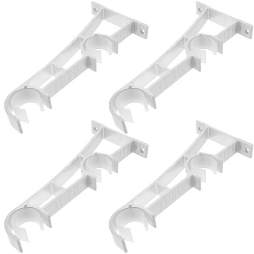 Pcs support barre rideaux - 4, de