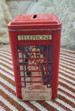 Jolie Boîte Métal Tirelire Cabine Téléphonique Anglaise - H 20cm Env