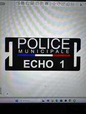 Badge Police Municipale ÉCHO 1