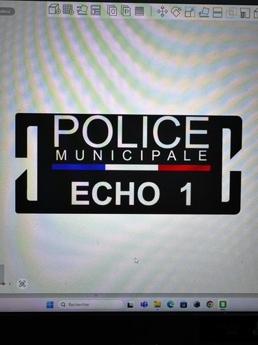Badge police municipale écho - police,