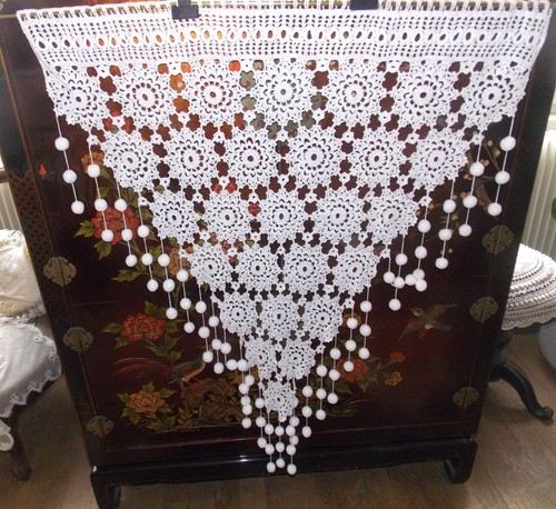 Rideau crochet fait main - rideau,