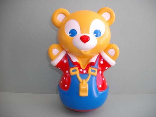 Ancien jouet culbuto ourson - ,