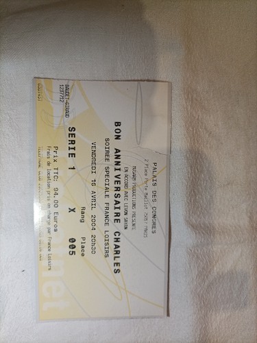 Ticket concert charles - ticket,
