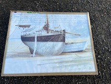 Tableau maritime : Voilier échoué