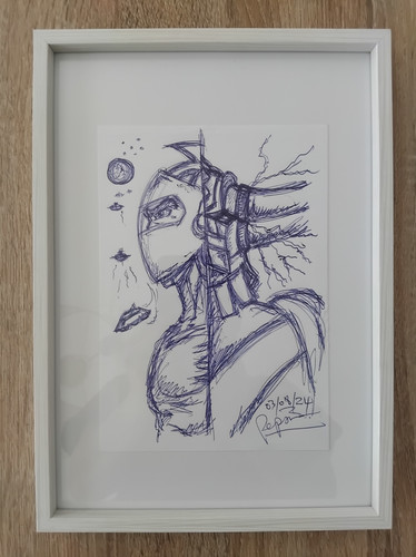 Cadre dessin goldorak - dessin,
