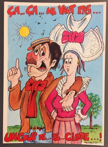 Carte postale humoristique - humoristique,