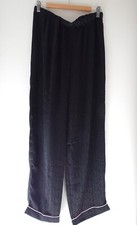 Bas/pantalon de pyjama taille XL noir écritures ton sur ton