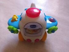 JOUET ANCIEN CHICCO : AVION AVEC LUMIERES A TRACTER