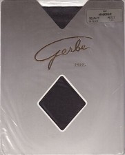 Bas GERBE ARABESQUE 15 deniers Delphie ou Noir. Taille S. Vintage stockings.