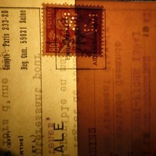 TIMBRE PERFORÉ ÉTABLISSEMENT